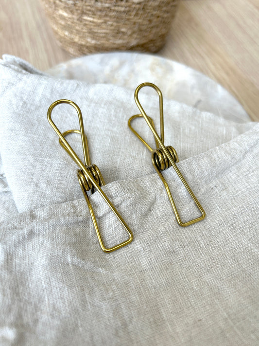 Gold Pegs - XL Size - Pack of 20 Pegs