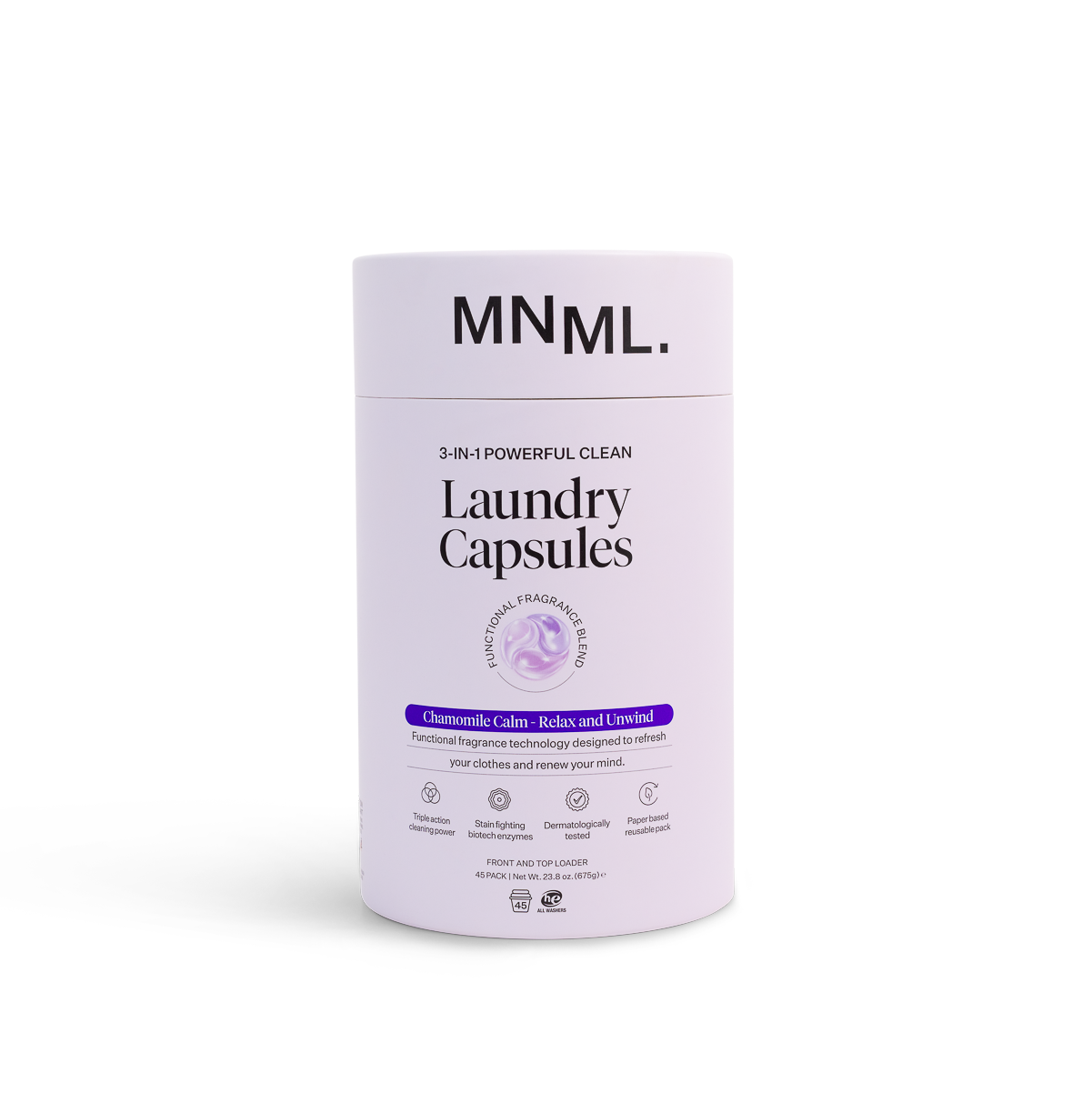 CHAMOMILE CALM Laundry Capsules - Refillable Tube